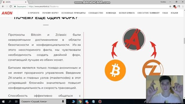 ICO ANON - обзор сайта смотреть онлайн