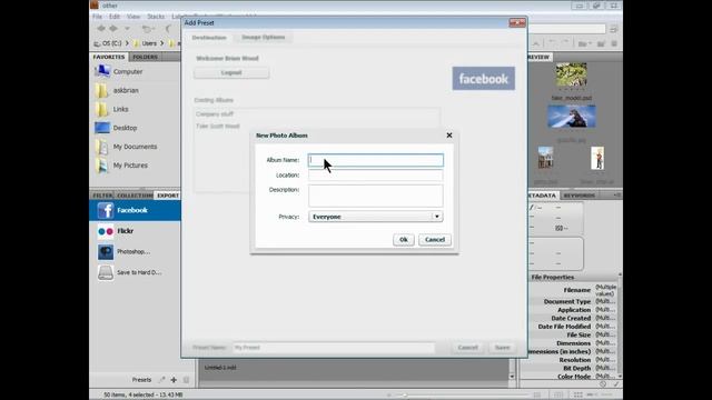 Upload images to Facebook, Flickr, and Photoshop.com from Adobe Bridge смотреть онлайн