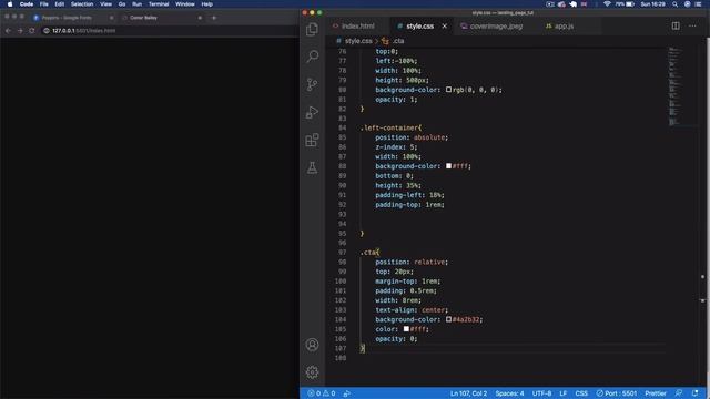Vanilla Javascript Landing Page With Animated Transitions смотреть онлайн