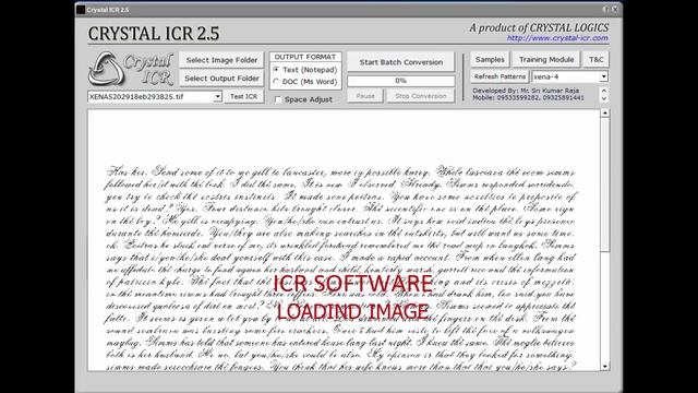 TIFF to Text,Notepad conversion for OEBS,XENA Multi font Images смотреть онлайн