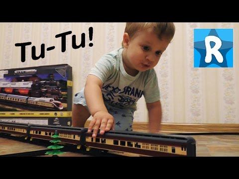 ★ Игрушечный Поезд - Видео для детей. Играем в Железную Дорогу. The Train unpacking toys смотреть онлайн