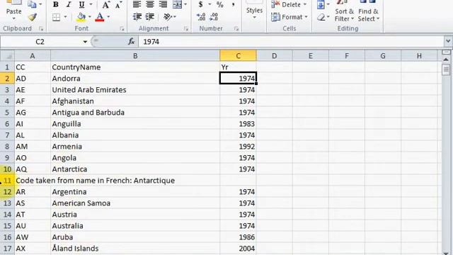 ACCESS Lesson 28 - ISO Country Codes - Part 1 - Convert from HTML to Excel смотреть онлайн