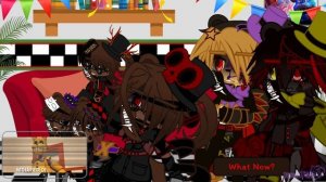 Nightmares (FNAF 4) React To “Into The Pit” | FNaF | Gacha Club