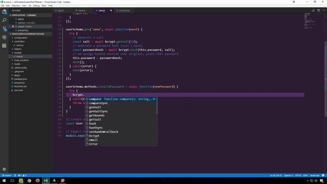 API Authentication with Node Part #8 - Bcrypt Explained смотреть онлайн