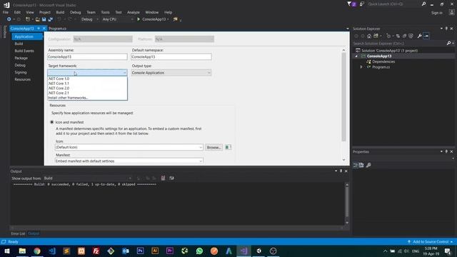 The application to execute does not exist Error in Visual Studio смотреть онлайн