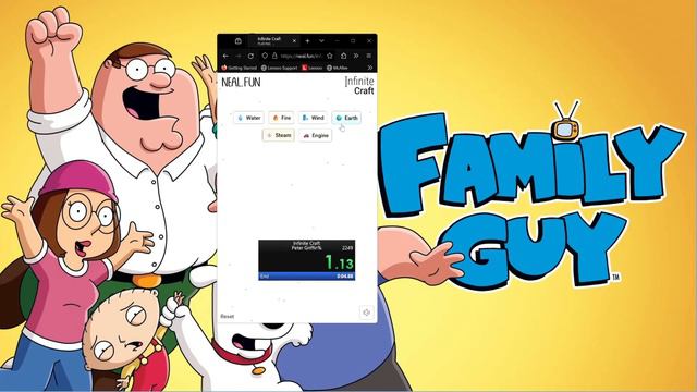 [FWR] Infinity Craft Peter Griffin% in 4.76 seconds смотреть онлайн