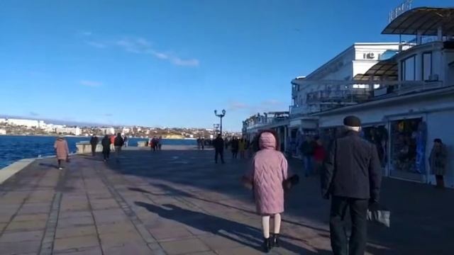 Моя прогулка по набережной Севастополя 2 января 2020 смотреть онлайн