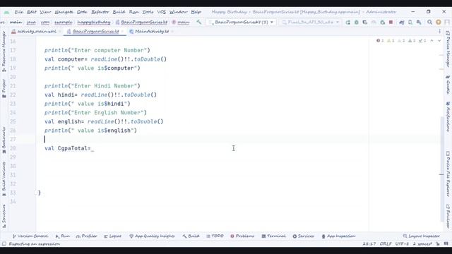 Program to calculate CGPA #cgpa #kotlin #basicprograms смотреть онлайн