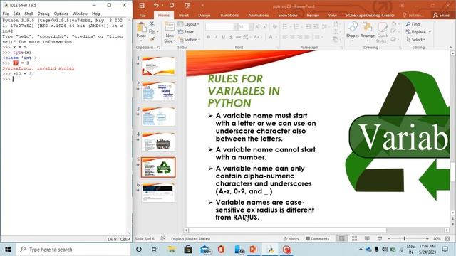 Introduction to variables in python. смотреть онлайн