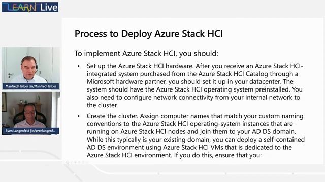 Learn Live - Plan and deploy Azure Stack HCI смотреть онлайн