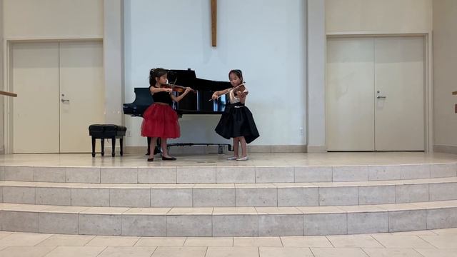 Let It Snow, Violin Duet Anna Shung and Victoria Shung 7 yo смотреть онлайн