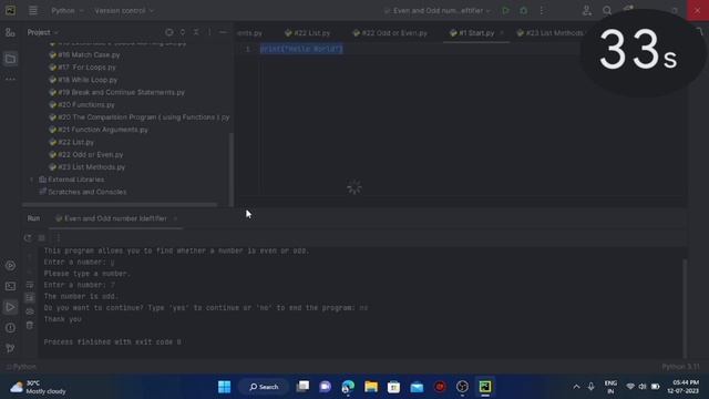 Even and Odd number Identifier Program in Python | @DragomaxTech смотреть онлайн