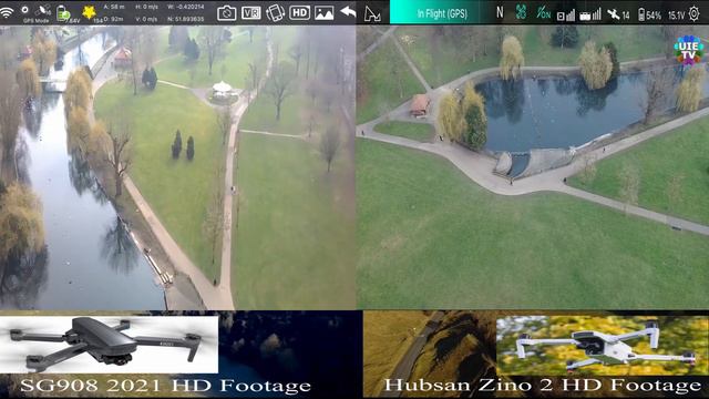 2021 Hubsan Zino 2 VS SG908 New Drone's HD Video Camera Comparison Review at 1080p. Flown together. смотреть онлайн