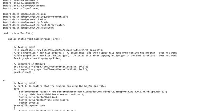 GIS: My osm2po java program compiles but gives a runtime error смотреть онлайн