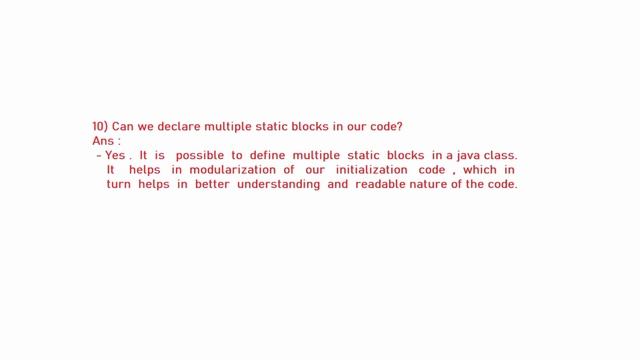 10. Can we declare multiple static block in class | Java interview question | Siddharth Lecture смотреть онлайн