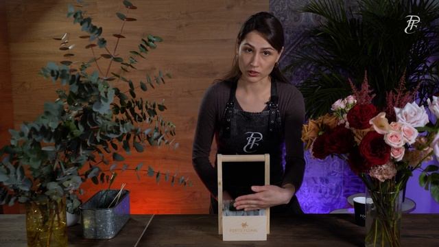 МАСТЕР-КЛАСС сборка цветочной композиции в фирменном деревянном ящичке Porto Floral смотреть онлайн