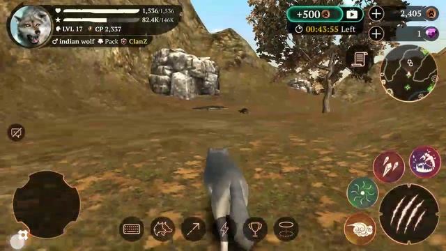 The wolf game - hunting a animals in (dark forest) смотреть онлайн