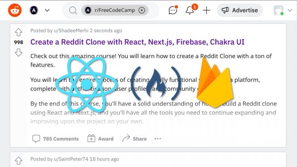 Code a Reddit Clone with React, Next.js, Firebase v9, Chakra UI – Full Course