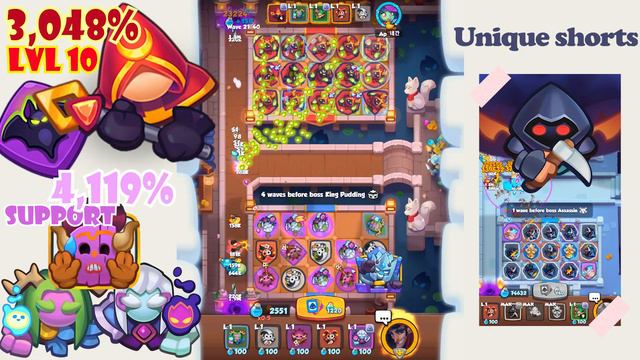 На этот раз... Культист, This Time... Cultist, ALL Ranks Max, Co-op - Rush Royale Unique Video Wide смотреть онлайн