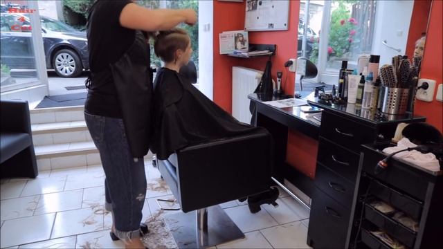 2017-25 Mariana preview - blond long hair cut very short смотреть онлайн