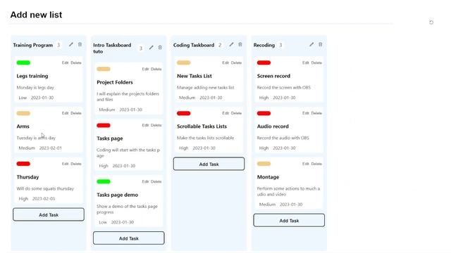 Build a tasks board | React | LocalStorage: Demo смотреть онлайн