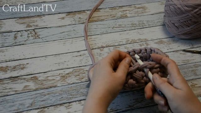 Корзина из трикотажной пряжи (мастер-класс) смотреть онлайн