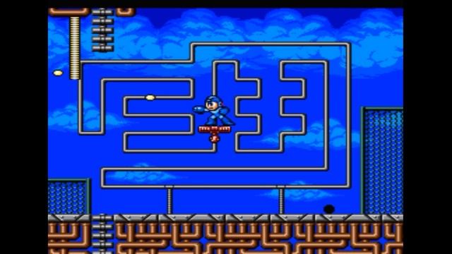Sega Mega Drive 2 (Smd) 16-bit MegaMan (RockMan) 2 part CrashMan stage