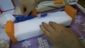 ДИВАН для Барби ?Прованс. Раскладной.Своими руками. Из губок. DIY Miniature Couch. Мебель для кукол
