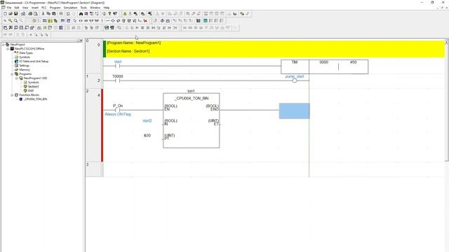 Таймеры и счетчики в CX-Programmer смотреть онлайн