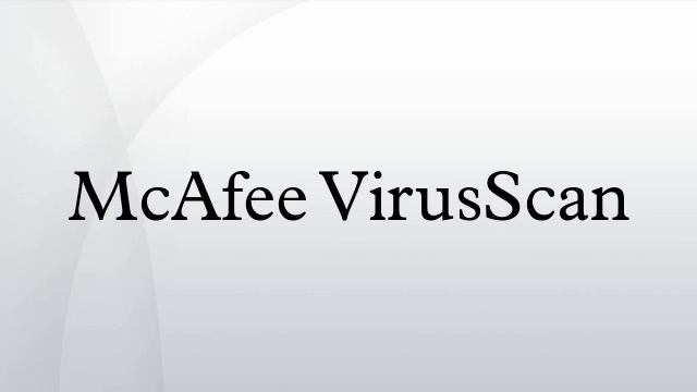 McAfee VirusScan смотреть онлайн