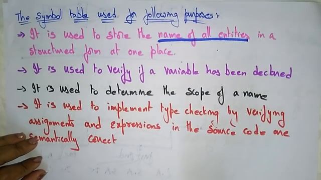 Symbol table | Compiler Design | Lec-45 | Bhanu Priya смотреть онлайн