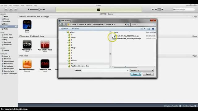 Install .ipa file using iTunes смотреть онлайн