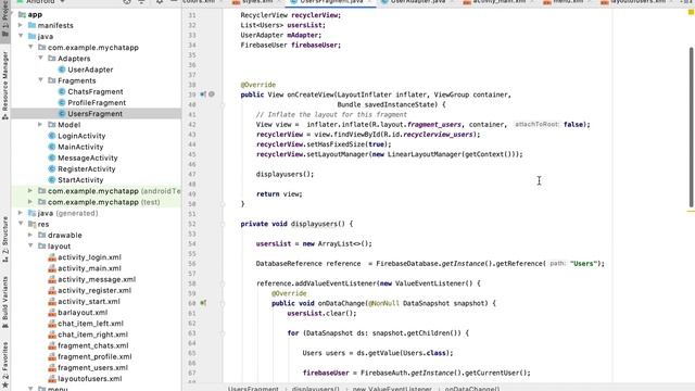 Pt. 6. Displaying User in UserFragment | ChatApp Android | FirebaseApp Tutorial смотреть онлайн