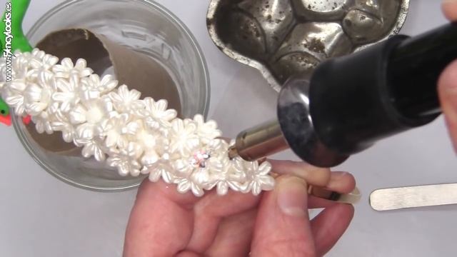 Diadema y pendientes de boda DIY con porcelana fría paso a paso смотреть онлайн