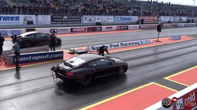 Team Extreme Racing 615ci Bentley GT Conti - 8.69 @ 148mph смотреть онлайн