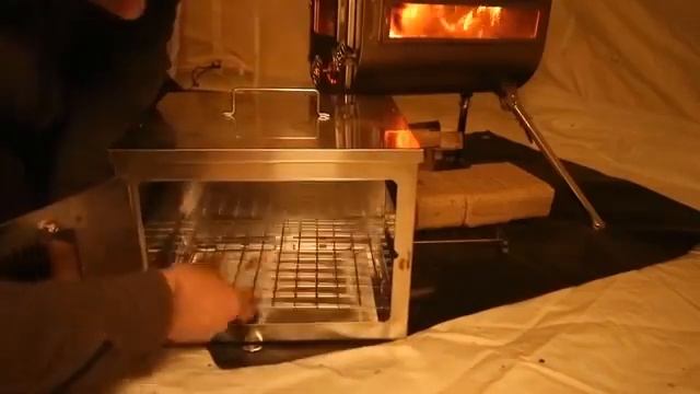 Winnerwell Outdoor Wood Camping Stove Cooking with Fastfold Oven смотреть онлайн