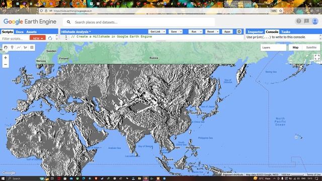 Creating Hillshade Map in Google Earth Engine смотреть онлайн