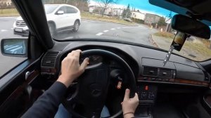 1991 Mercedes Benz S Class W140 300SE 231HP I Pov Drive Test
