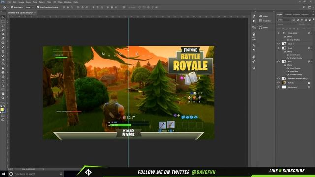 FREE FORTNITE BATTLE ROYALE STREAM OVERLAY TEMPLATE | Photoshop CC, CS6 | Thanks for 100 Subs смотреть онлайн