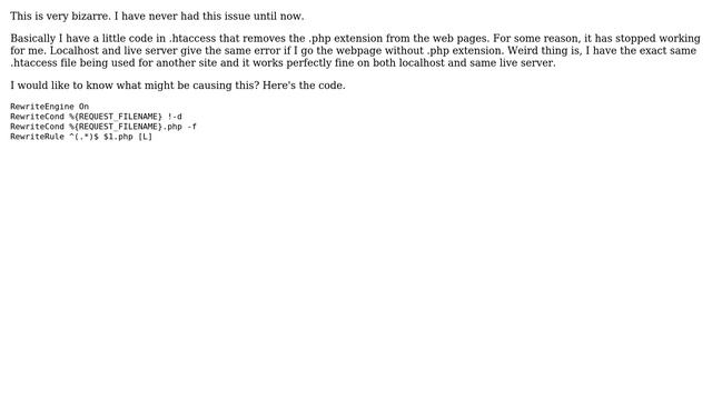 My .htaccess is not working properly смотреть онлайн