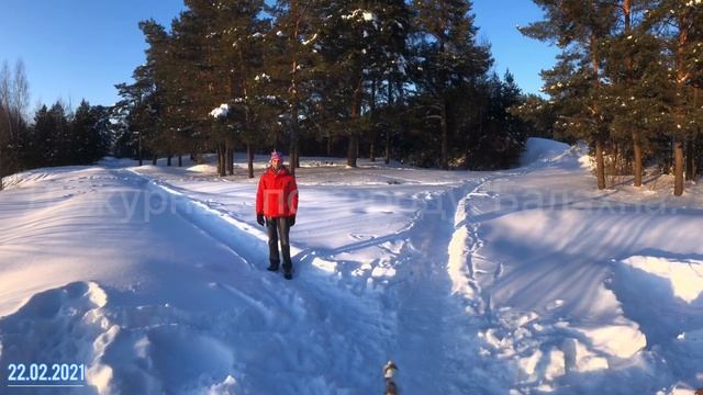 Озеро Земснаряда прогулка по красивым местам))) 22.02.2021 Правдинск. смотреть онлайн