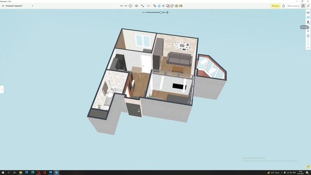 Дизайн проект квартиры своими руками ! Меняем планировку ! Planoplan! смотреть онлайн