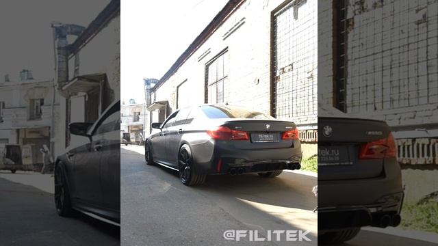Спортивный выхлоп на BMW M550 G30