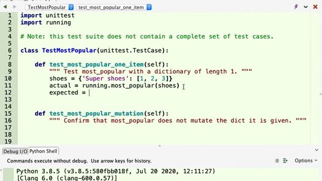 Week 9 Rehearse: unittest most_popular смотреть онлайн