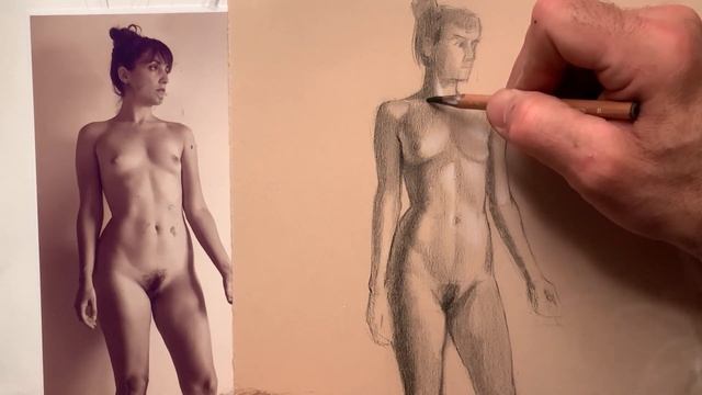 How To Paint Light And Shadows On The Figure - Extract From My Online Course смотреть онлайн