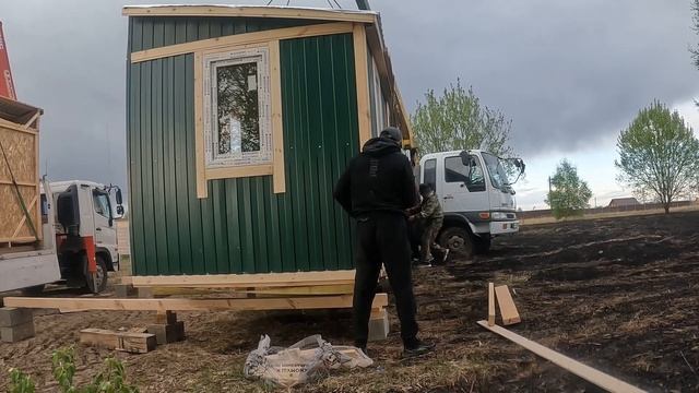 Экстремальная дача...установка летнего домика смотреть онлайн
