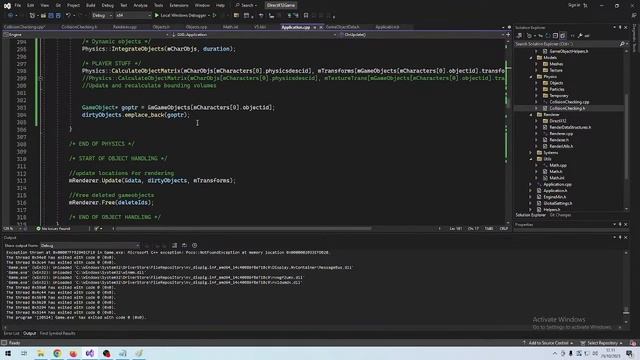 DirectX12 game from scratch in C++ (Creating payer character "physics" and collisions) смотреть онлайн