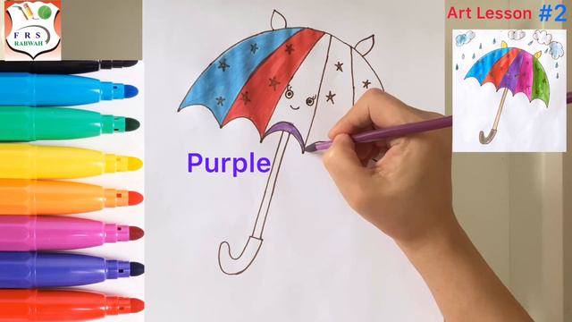 Rain Rain go away | How to draw an Umbrella | Step by step | Drawing and painting of Umbrella смотреть онлайн