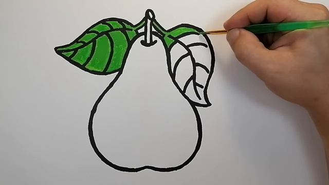 "Груша" "Раскраски" "Как нарисовать и раскрасить Грушу" "Мультик-Раскраска Груша" смотреть онлайн