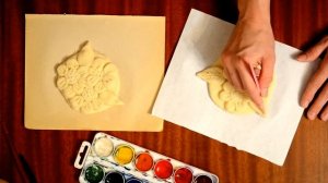 Лепим с детьми цветы из соленого теста / Поделки с малышами #2